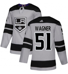 Youth Adidas Los Angeles Kings #51 Austin Wagner Authentic Gray Alternate NHL Jersey