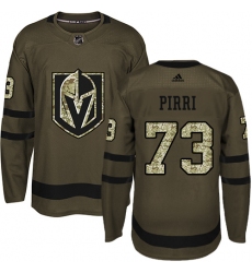 Youth Adidas Vegas Golden Knights #73 Brandon Pirri Authentic Green Salute to Service NHL Jersey