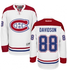 Youth Reebok Montreal Canadiens #88 Brandon Davidson Authentic White Away NHL Jersey