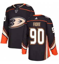 Men's Adidas Anaheim Ducks #90 Giovanni Fiore Premier Black Home NHL Jersey