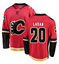 Youth Calgary Flames #20 Curtis Lazar Fanatics Branded Red Home Breakaway NHL Jersey