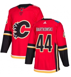 Youth Adidas Calgary Flames #44 Matt Bartkowski Authentic Red Home NHL Jersey