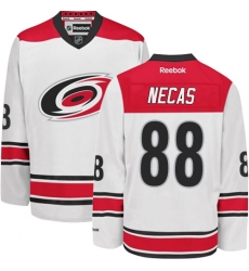 Youth Reebok Carolina Hurricanes #88 Martin Necas Authentic White Away NHL Jersey