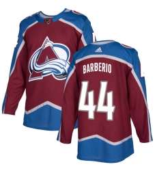 Men's Adidas Colorado Avalanche #44 Mark Barberio Premier Burgundy Red Home NHL Jersey