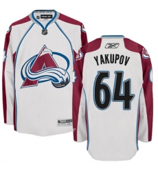 Youth Reebok Colorado Avalanche #64 Nail Yakupov Authentic White Away NHL Jersey