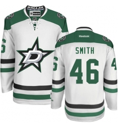 Youth Reebok Dallas Stars #46 Gemel Smith Authentic White Away NHL Jersey