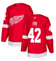 Youth Adidas Detroit Red Wings #42 Martin Frk Authentic Red Home NHL Jersey