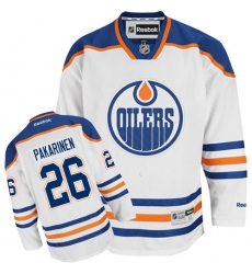 Women's Reebok Edmonton Oilers #26 Iiro Pakarinen Authentic White Away NHL Jersey