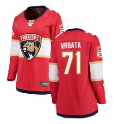 Women's Florida Panthers #71 Radim Vrbata Fanatics Branded Red Home Breakaway NHL Jersey