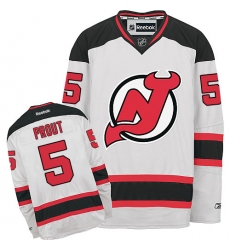 Youth Reebok New Jersey Devils #5 Dalton Prout Authentic White Away NHL Jersey