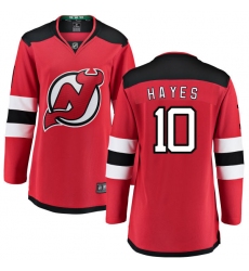 Women's New Jersey Devils #10 Jimmy Hayes Fanatics Branded Red Home Breakaway NHL Jersey