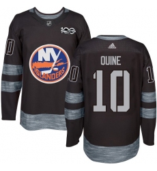 Men's Adidas New York Islanders #10 Alan Quine Premier Black 1917-2017 100th Anniversary NHL Jersey