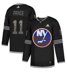 Men's Adidas New York Islanders #11 Shane Prince Black Authentic Classic Stitched NHL Jersey