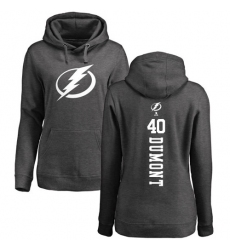 NHL Women's Adidas Tampa Bay Lightning #40 Gabriel Dumont Charcoal One Color Backer Pullover Hoodie