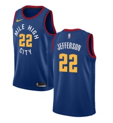 Men's Nike Denver Nuggets #22 Richard Jefferson Swingman Light Blue Alternate NBA Jersey Statement Edition