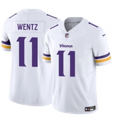 Men's Minnesota Vikings #11 Carson Wentz White 2025 F.U.S.E. Vapor Untouchable Limited Football Stitched Jersey