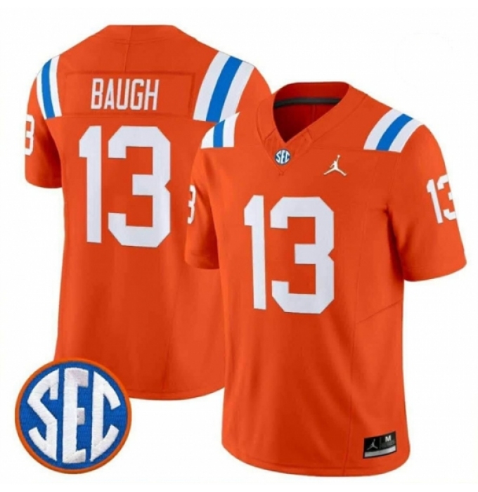 Men's Florida Gators #13 Jadan Baugh Orange 1960s Throwback F U S E Vapor Limited Stitched Football Jersey
