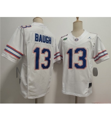 Men's Florida Gators #13 Jadan Baugh White F.U.S.E. Stitched Jersey