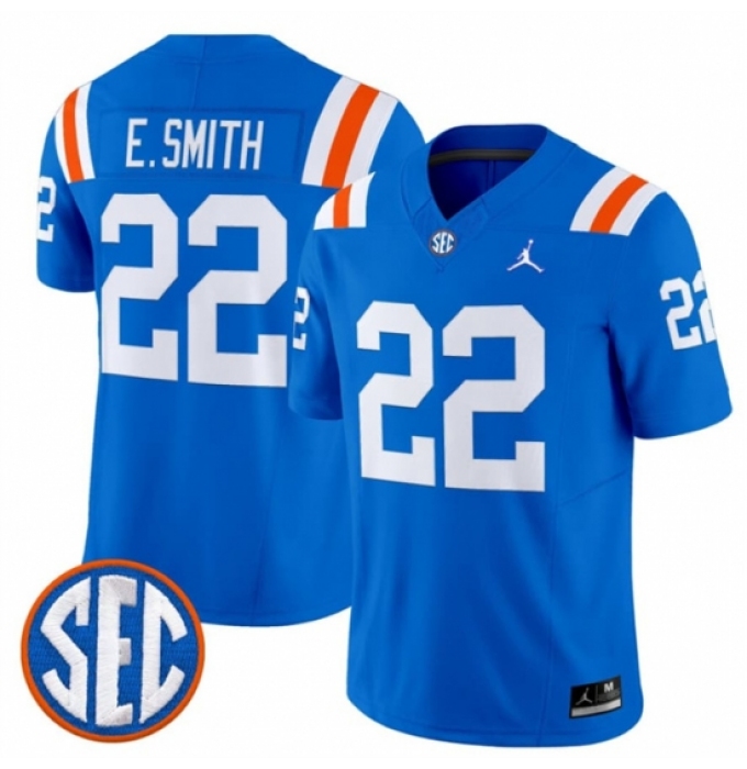 Men's Florida Gators #22 Emmitt Smith Royal 1960s Throwback F U S E Vapor Limited Stitched Football Jersey