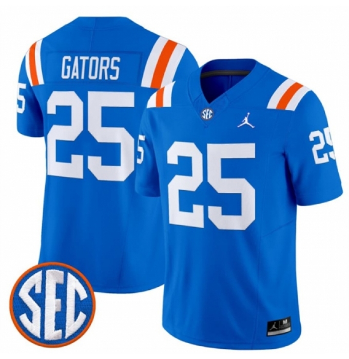 Men's Florida Gators #25 Gators Royal 1960s Throwback F U S E Vapor Limited Stitched Football Jersey