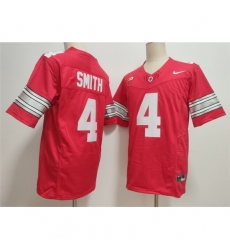 Men's Ohio State Buckeyes #4 Jeremiah Smith Red F U S E Limited Stitched Jersey