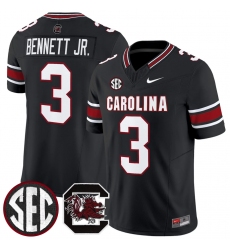 Men's South Carolina Fighting Gamecocks #3 Mazeo Bennett Jr.Black 2026 F.U.S.E. Stitched Nike Jersey