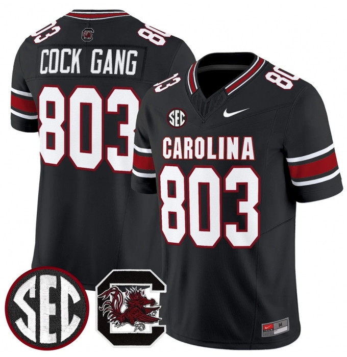 Men's South Carolina Fighting Gamecocks #803 Cock Gang Black 2026 F.U.S.E. Stitched Nike Jersey