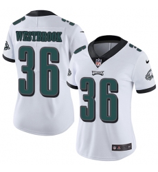 Women's Nike Philadelphia Eagles #36 Brian Westbrook White Vapor Untouchable Limited Player NFL Jersey