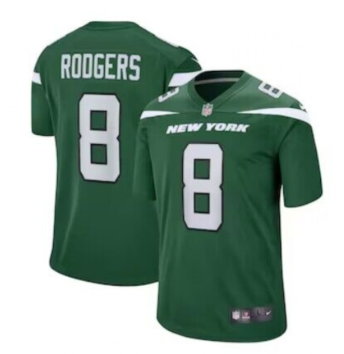 Men's New York Jets #8 Aaron Rodgers Green 2023 Vapor Untouchable Stitched Nike Limited Jersey