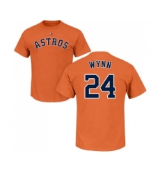 MLB Nike Houston Astros #24 Jimmy Wynn Orange Name & Number T-Shirt