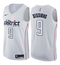 Women's Nike Washington Wizards #9 Ramon Sessions Swingman White NBA Jersey - City Edition