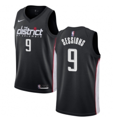 Youth Nike Washington Wizards #9 Ramon Sessions Swingman Black NBA Jersey - City Edition