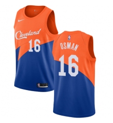 Women's Nike Cleveland Cavaliers #16 Cedi Osman Swingman Blue NBA Jersey - City Edition