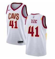 Youth Nike Cleveland Cavaliers #41 Ante Zizic Authentic White NBA Jersey - Association Edition