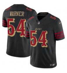 Men's San Francisco 49ers #54 Fred Warner Black 2025 F.U.S.E. “Rivalries” Vapor Limited Football Stitched Jersey