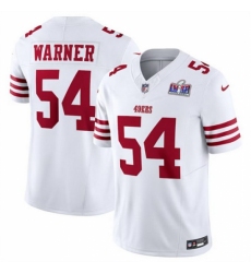 Youth San Francisco 49ers #54 Fred Warner White 2023 F U S E Vapor Untouchable Limited Stitched Football 2024 Super Bowl LVIII Jersey