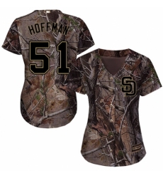Women's Majestic San Diego Padres #51 Trevor Hoffman Authentic Camo Realtree Collection Flex Base MLB Jersey