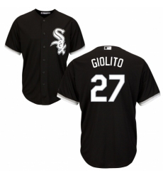 Youth Majestic Chicago White Sox #27 Lucas Giolito Replica Black Alternate Home Cool Base MLB Jersey