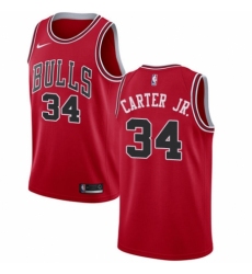Men's Nike Chicago Bulls #34 Wendell Carter Jr. Swingman Red NBA Jersey - Icon Edition