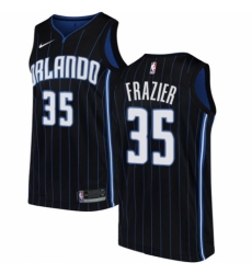 Men's Nike Orlando Magic #35 Melvin Frazier Swingman Black NBA Jersey Statement Edition