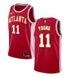 Women's Nike Atlanta Hawks #11 Trae Young Swingman Red NBA Jersey Statement Edition