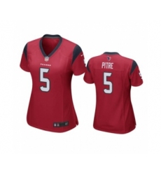 Women’s Houston Texans #5 Jalen Pitre Red Game Jersey