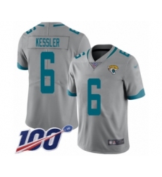 Youth Jacksonville Jaguars #6 Cody Kessler Silver Inverted Legend Limited 100th Season Football Jersey