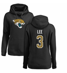 NFL Women's Nike Jacksonville Jaguars #3 Tanner Lee Black Name & Number Logo Pullover Hoodie