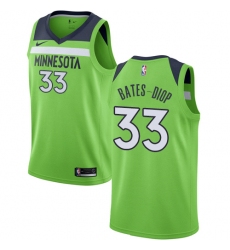 Women's Nike Minnesota Timberwolves #33 Keita Bates-Diop Swingman Green NBA Jersey Statement Edition