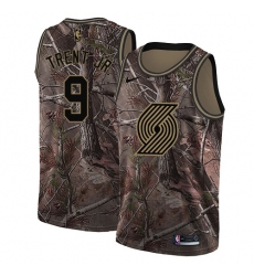 Women's Nike Portland Trail Blazers #9 Gary Trent Jr. Swingman Camo Realtree Collection NBA Jersey