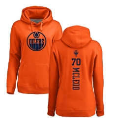 NHL Women's Adidas Edmonton Oilers #70 Ryan McLeod Orange One Color Backer Pullover Hoodie