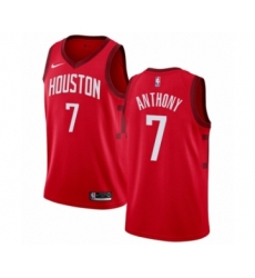 Women's Nike Houston Rockets #7 Carmelo Anthony Red Swingman Jersey - Earned Edition