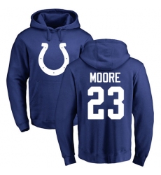 NFL Nike Indianapolis Colts #23 Kenny Moore Royal Blue Name & Number Logo Pullover Hoodie