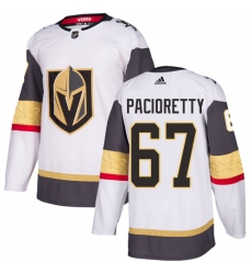Youth Adidas Vegas Golden Knights #67 Max Pacioretty Authentic White Away NHL Jersey